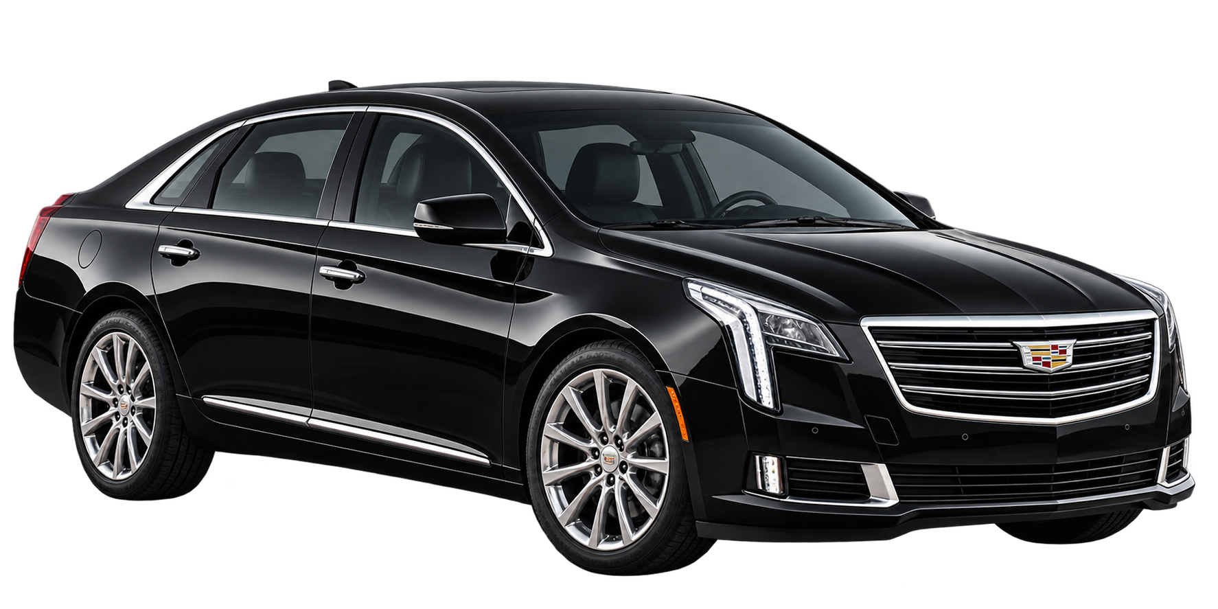 Black executive sedan for professional chauffeur service